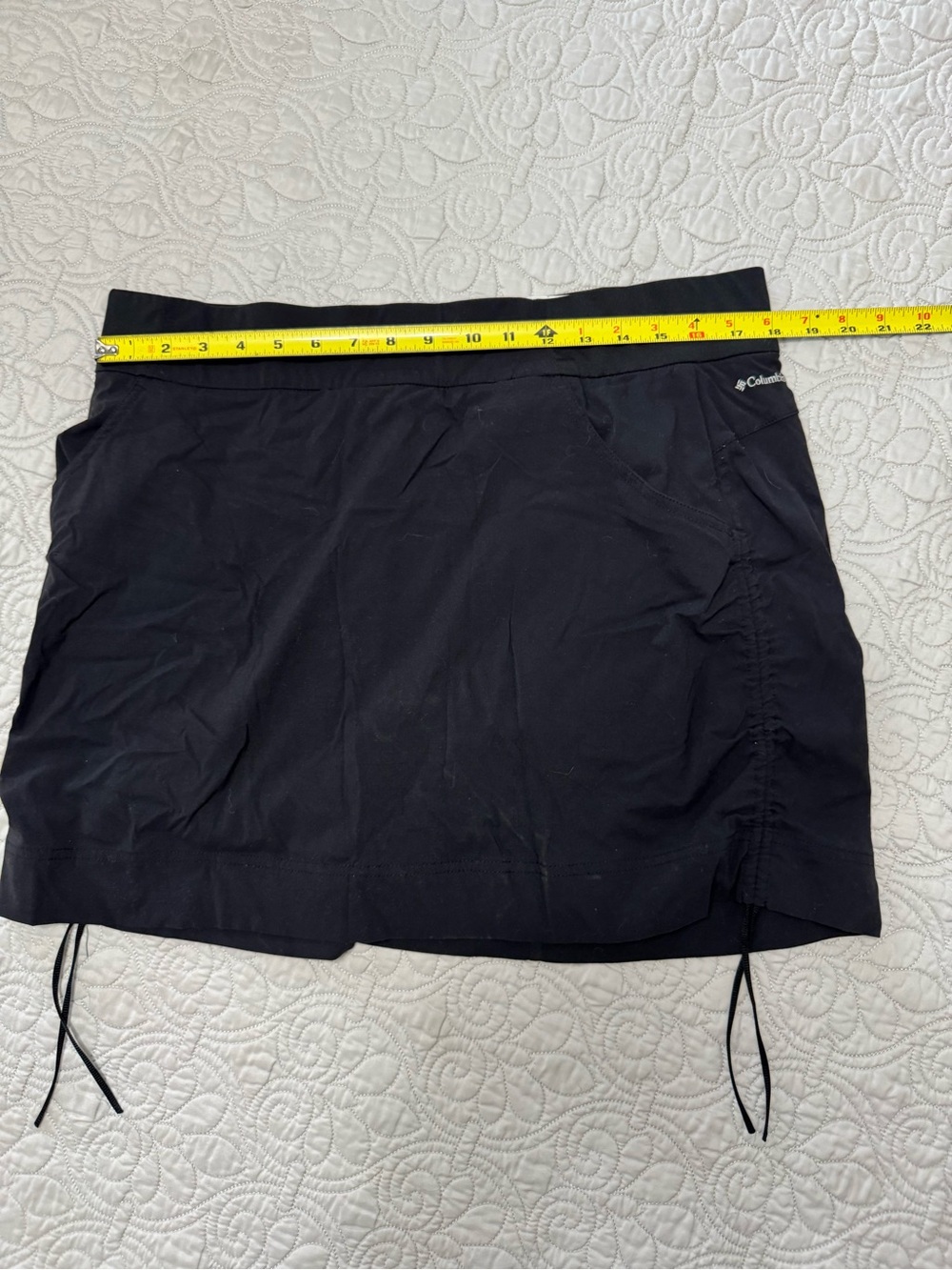 Columbia Black Athletic Skort with Side Drawcords